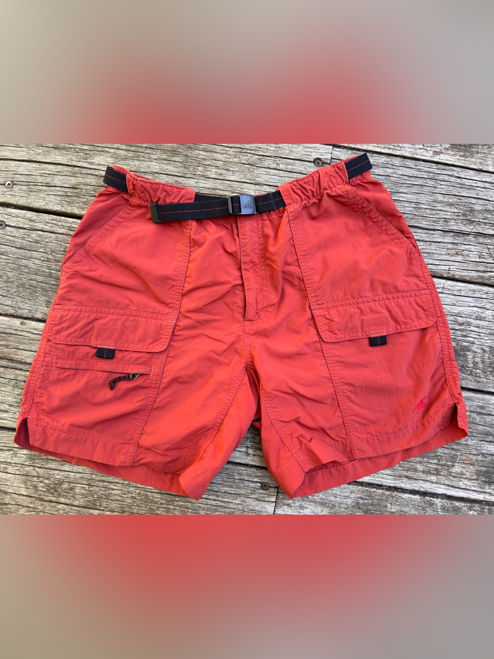 Eastern Mountain Sports Women’s Rust Cargo Shorts with  Belt